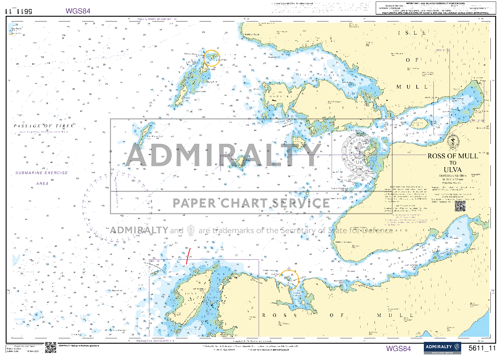 ADMIRALTY Leisure Chart Folio:  West Coast of Scotland, Mull of Kintyre to Point of Ardnamurchan (SC5611)