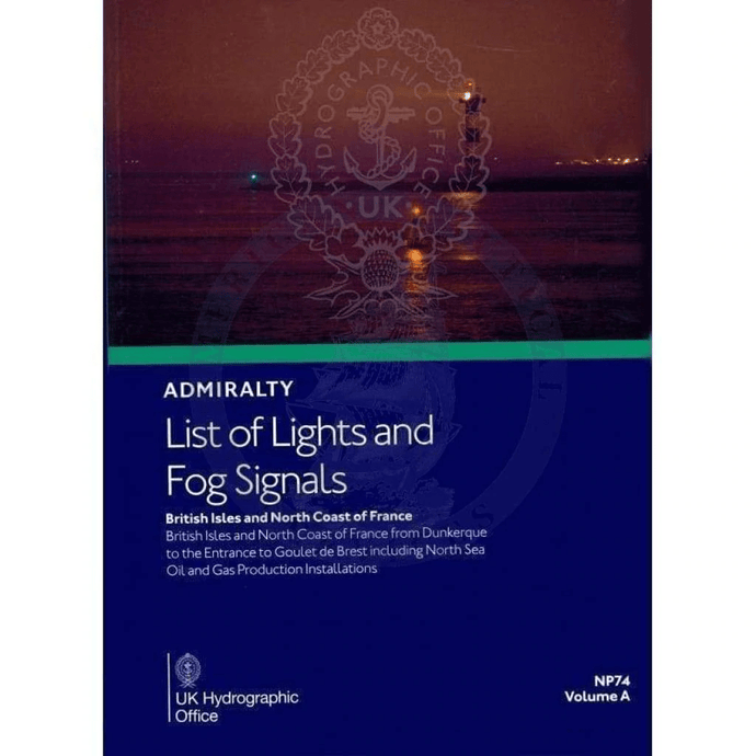 Admiralty List of Lights & Fog Signals (ALL) Vol. A: British Isles and North Coast of France (NP74), 5th Edition 2024