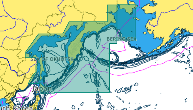 C-Map 4D Chart RS-D013: Kamchatka Peninsula and Kuril Islands