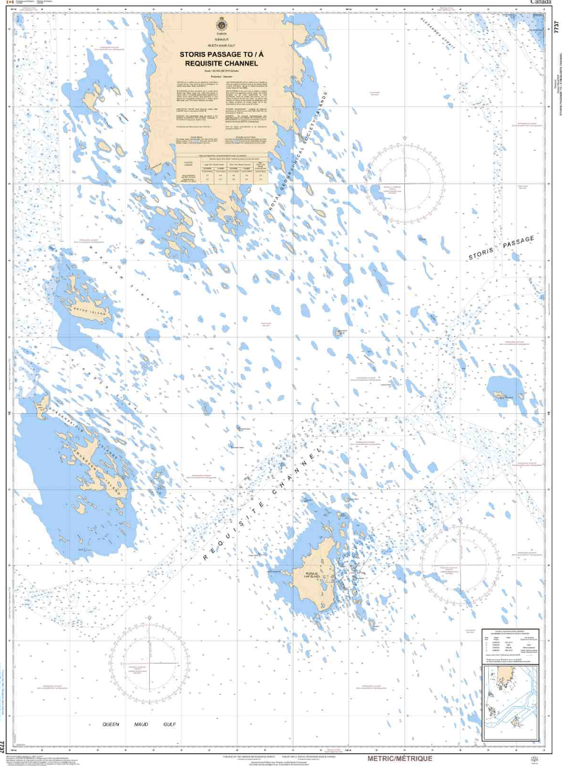 CHS Nautical Chart 7737: Storis Passage to/à Requisite Channel