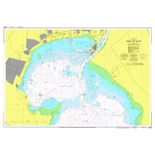 Egyptian Navy Hydrographic Department:  Suez Canal Chart R11, 1st Edition, Dated September 2015