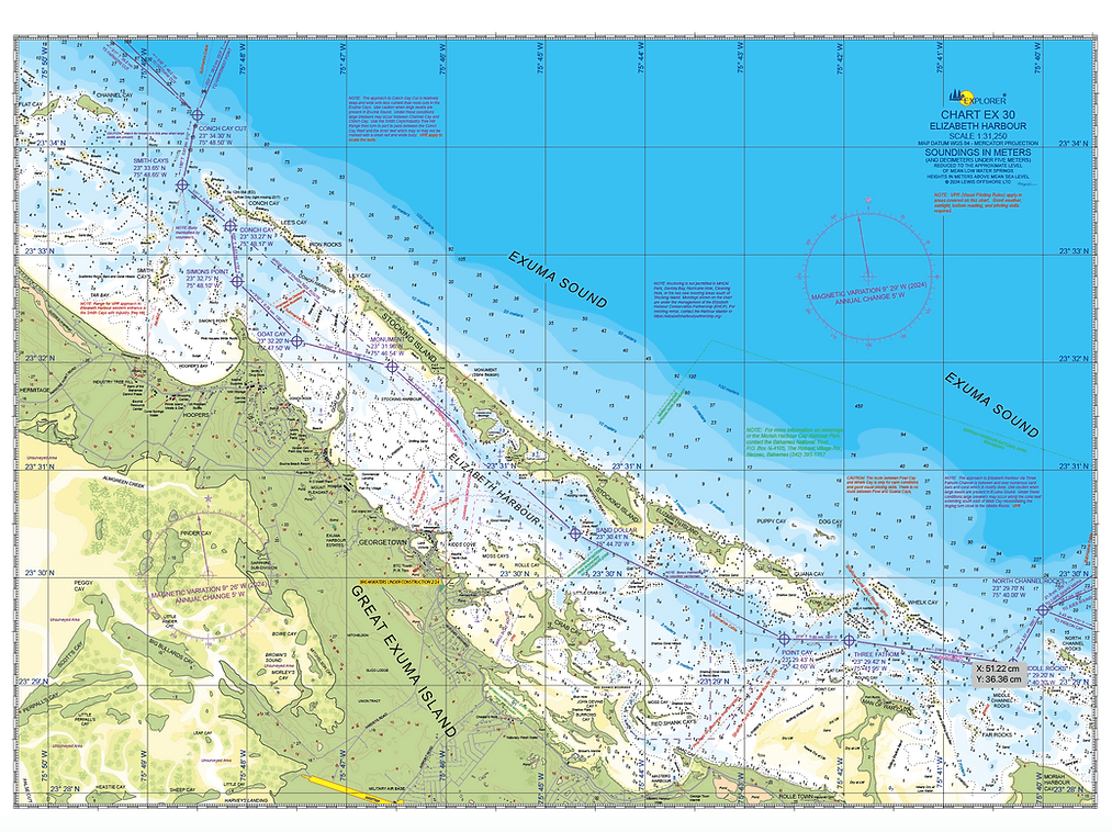 Elizabeth Harbour Chart, 2024 Edition