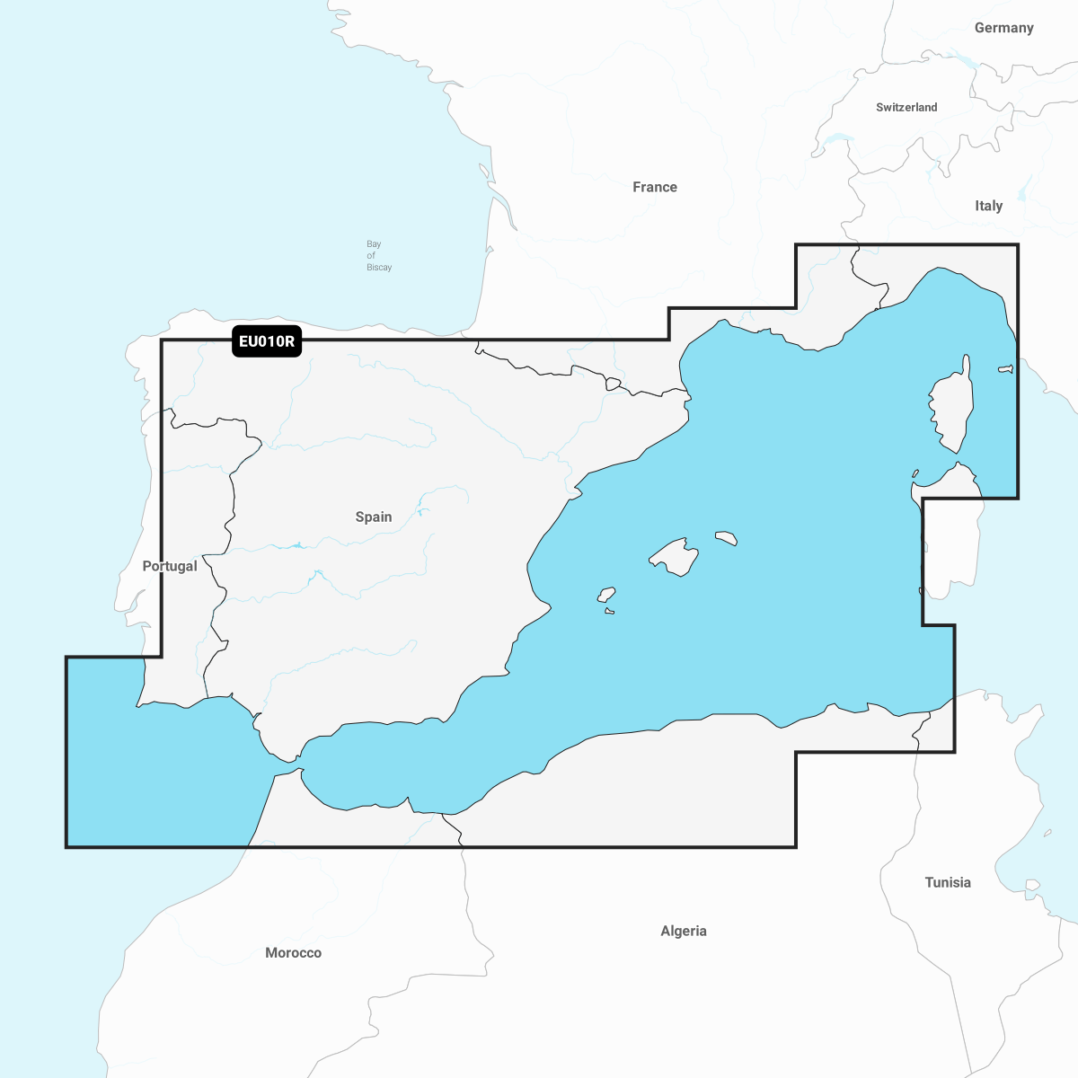 GARMIN NAVIONICS+ CHART EU010R: Spain, Mediterranean Coast