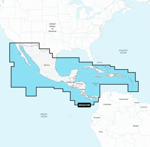 GARMIN NAVIONICS+ CHART NSSA010R : Central America and Caribbean