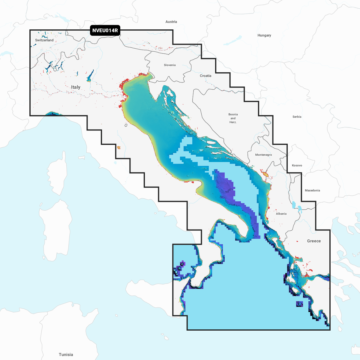 Garmin Navionics Vision+ Chart EU014R: Italy, Adriatic Sea