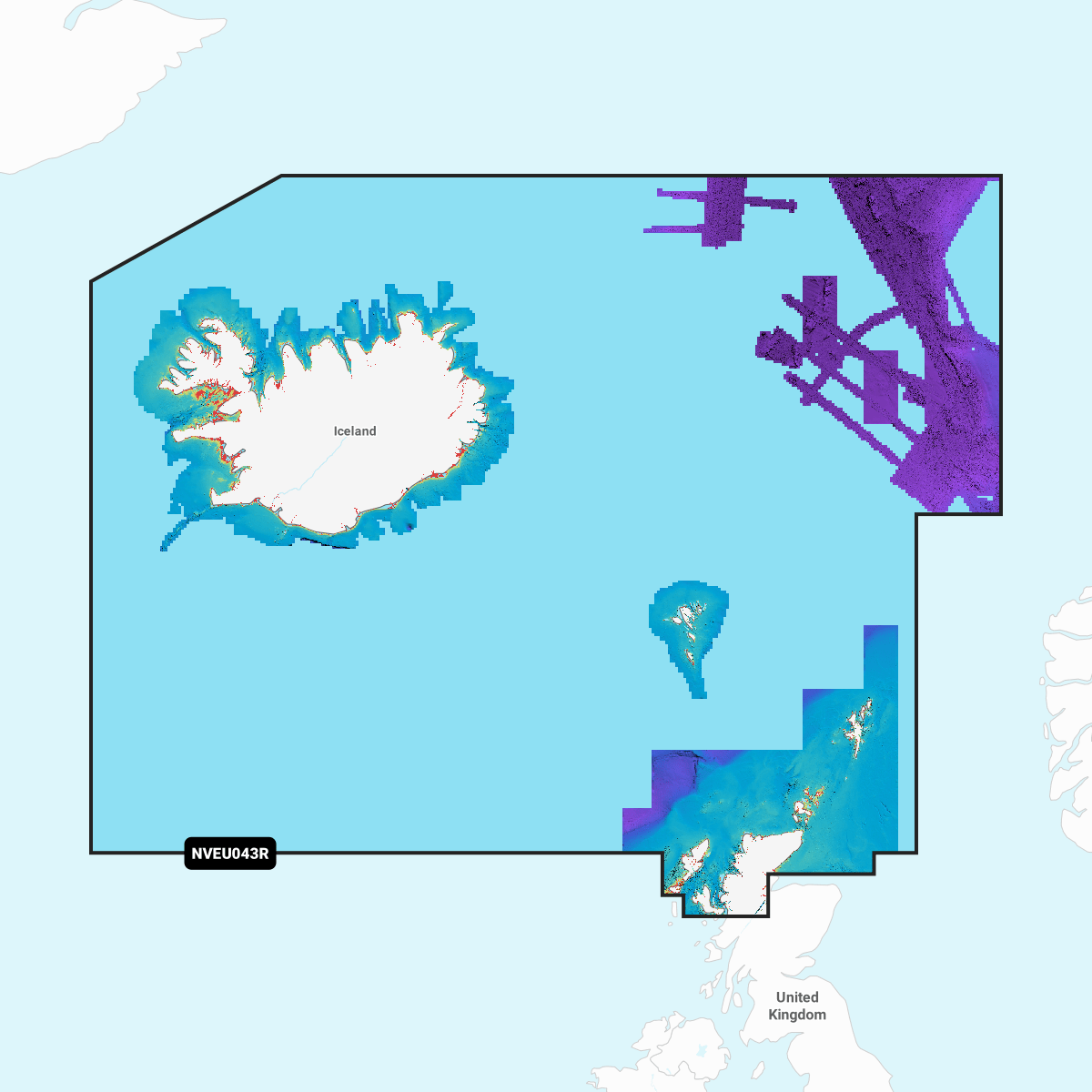 Garmin Navionics Vision+ Chart EU043R: Iceland to Orkney