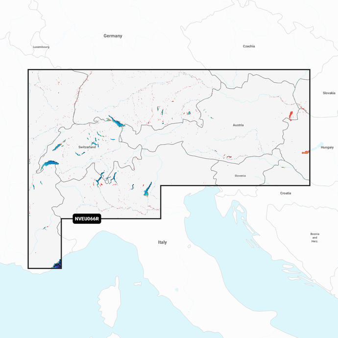 Garmin Navionics Vision+ Chart EU066R: Alpine, Lakes & Rivers