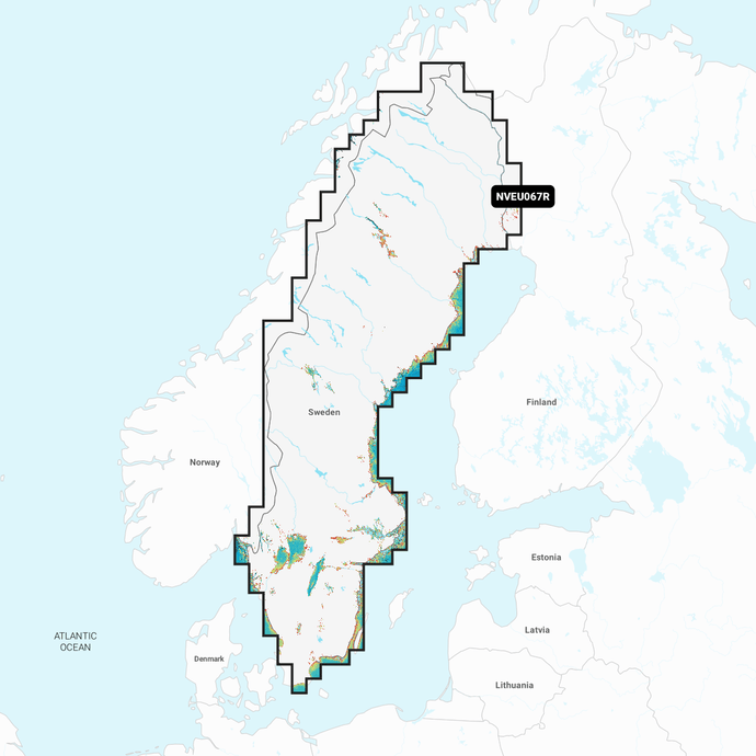 Garmin Navionics Vision+ Chart EU067R: Sweden, Lakes & Rivers