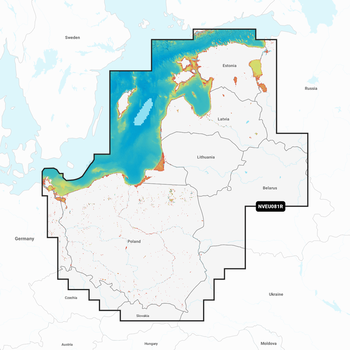 Garmin Navionics Vision+ Chart EU081R: Baltic Sea, East Coast