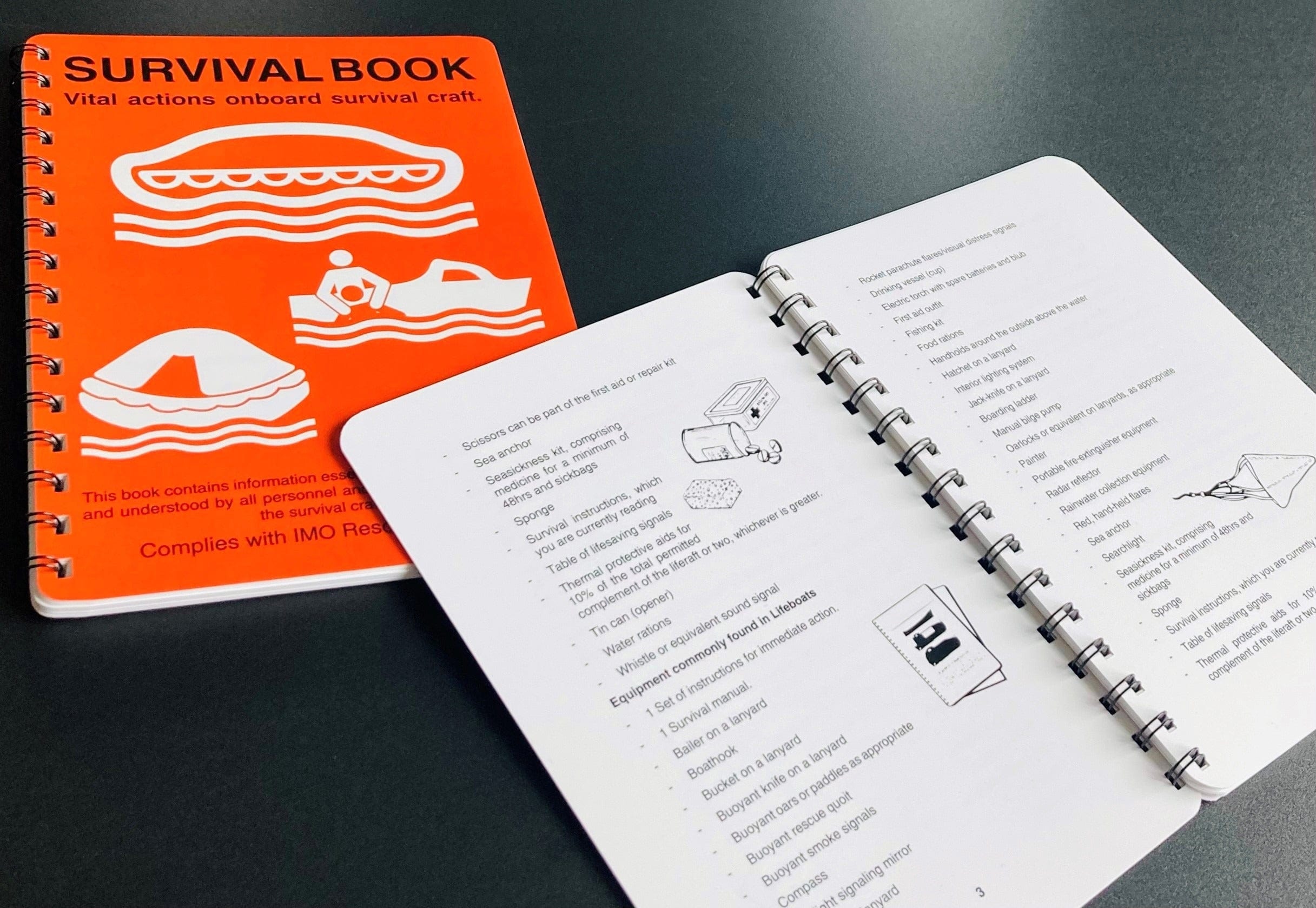 Lifeboat & Liferaft Survival Booklet 170 x 215mm 