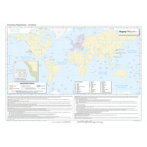 Map of Emissions Regulations