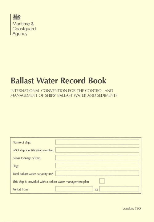 MCA Ballast Water Record Log Book