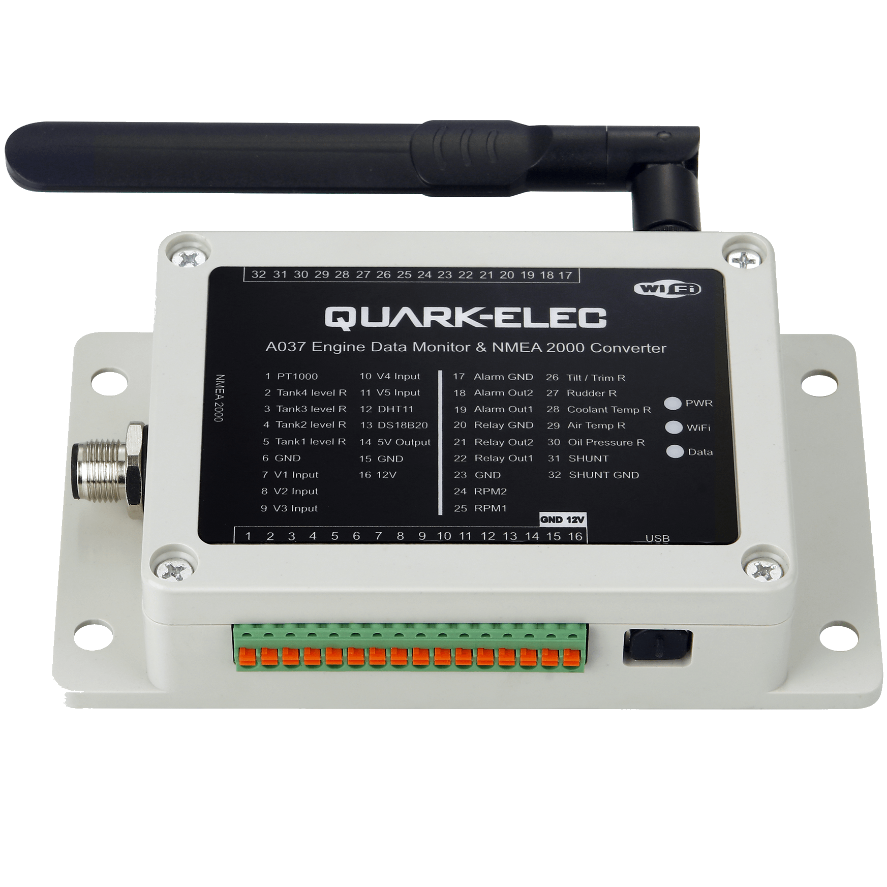 NMEA 2000: A037 Engine Data Monitor & NMEA 2000 Converter