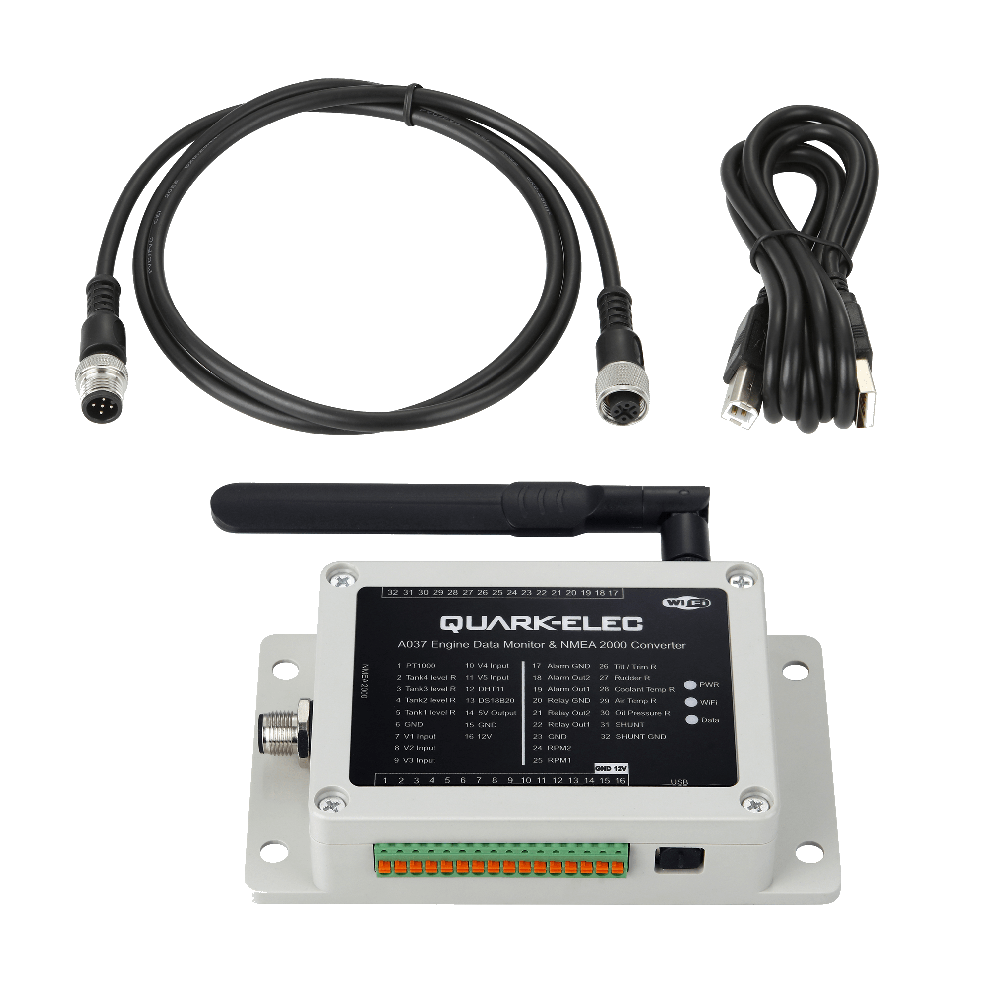 NMEA 2000: A037 Engine Data Monitor & NMEA 2000 Converter