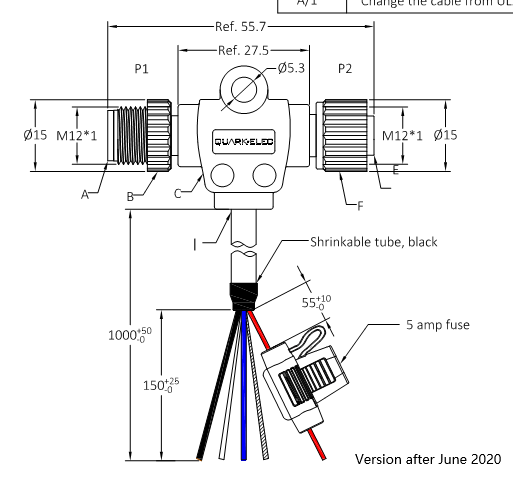 NMEA 2000: AS2K-P Power-Tap T-Splitter Cable