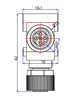 NMEA 2000: AS2K-TP T piece connector