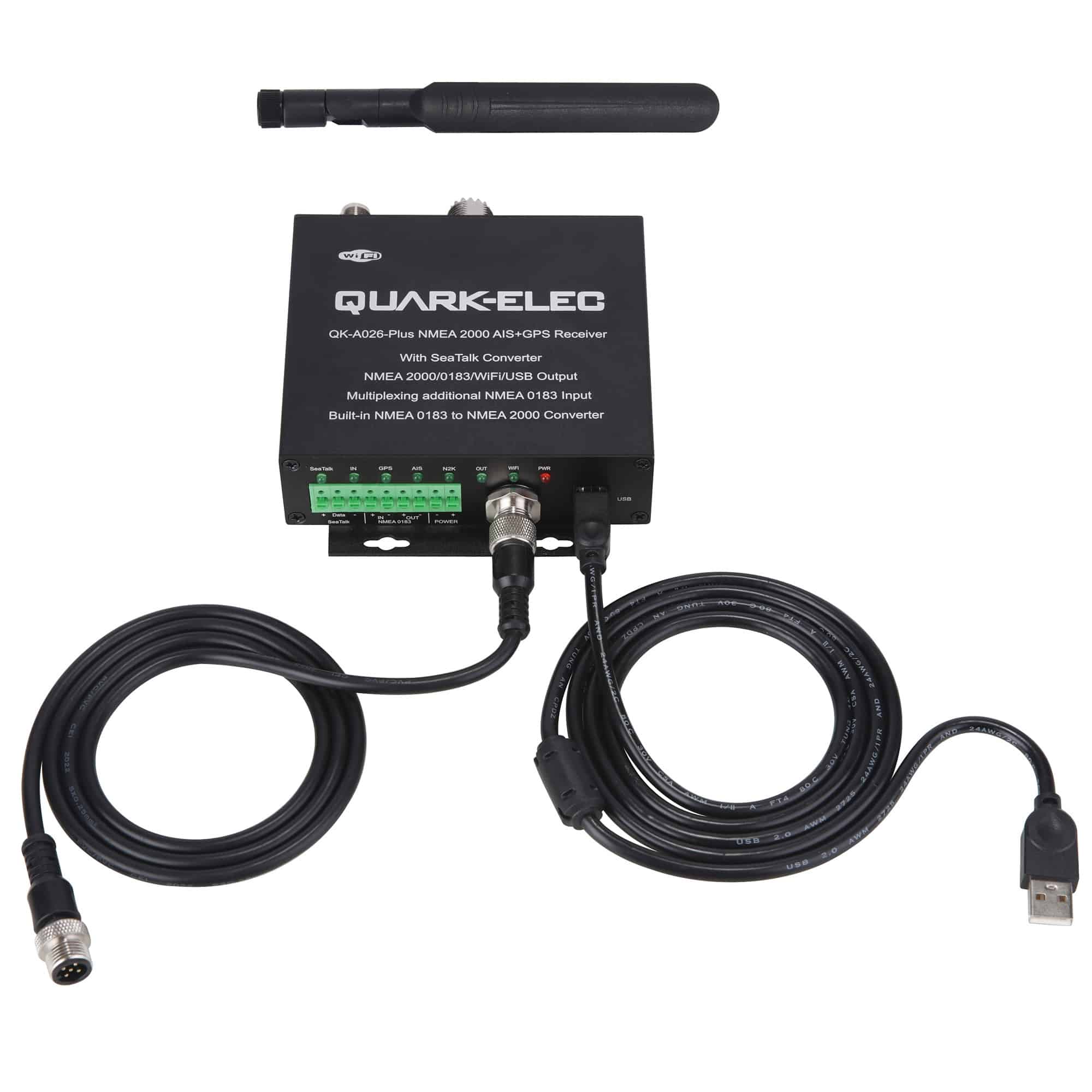 NMEA 2000: QK-A026-plus NMEA 2000 AIS Receiver with NMEA Multiplexer + N2K Converter + WiFi + GPS