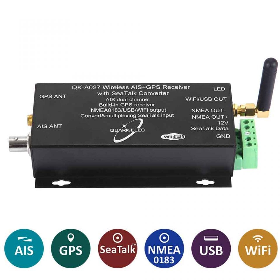 NMEA 2000: QK-A027 Wireless AIS Receiver with GPS + SeaTalk Converter