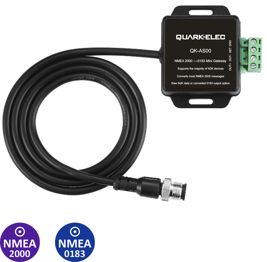 NMEA 2000: QK-AS00 NMEA 2000 to NMEA 0183 Mini Gateway