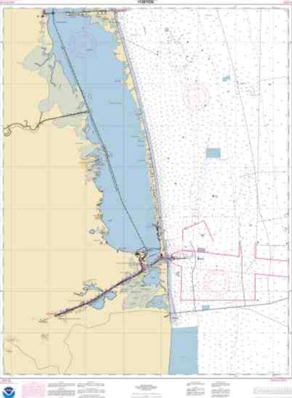 NOAA Nautical Chart 11301: Southern part of Laguna Madre