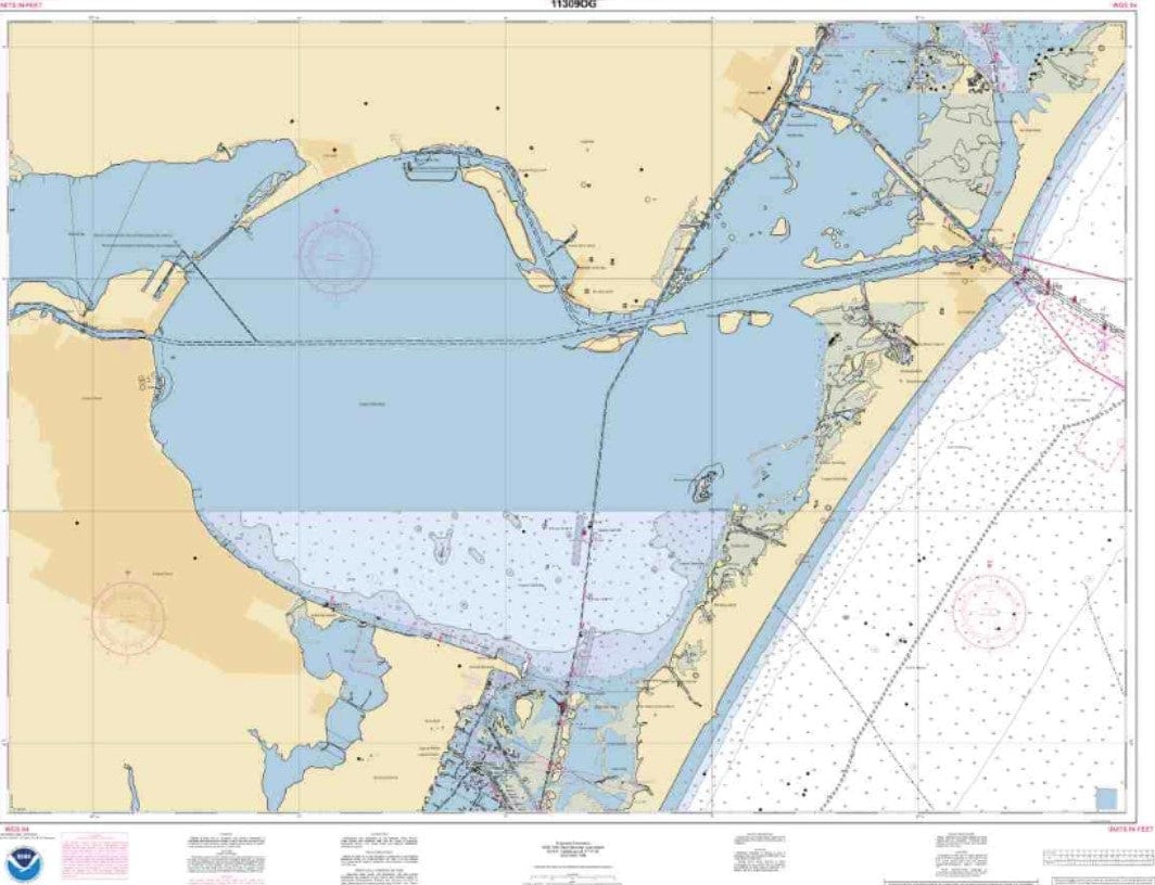 NOAA Nautical Chart 11309: Corpus Christi Bay