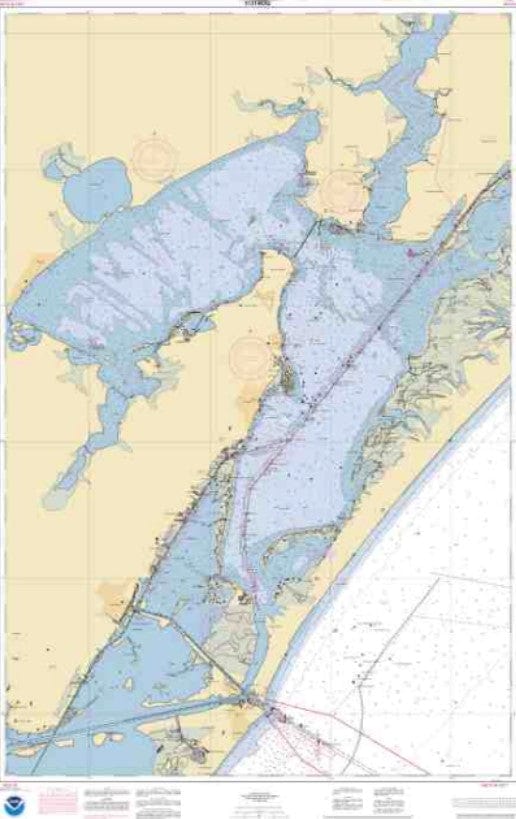 NOAA Nautical Chart 11314: Intracoastal Waterway Carlos Bay to Redfish Bay, including Copano Bay