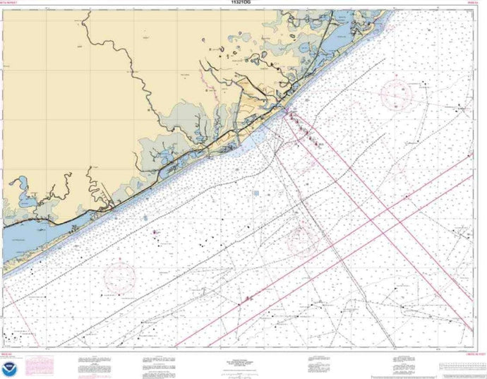 NOAA Nautical Chart 11321: San Luis Pass to East Matagorda Bay