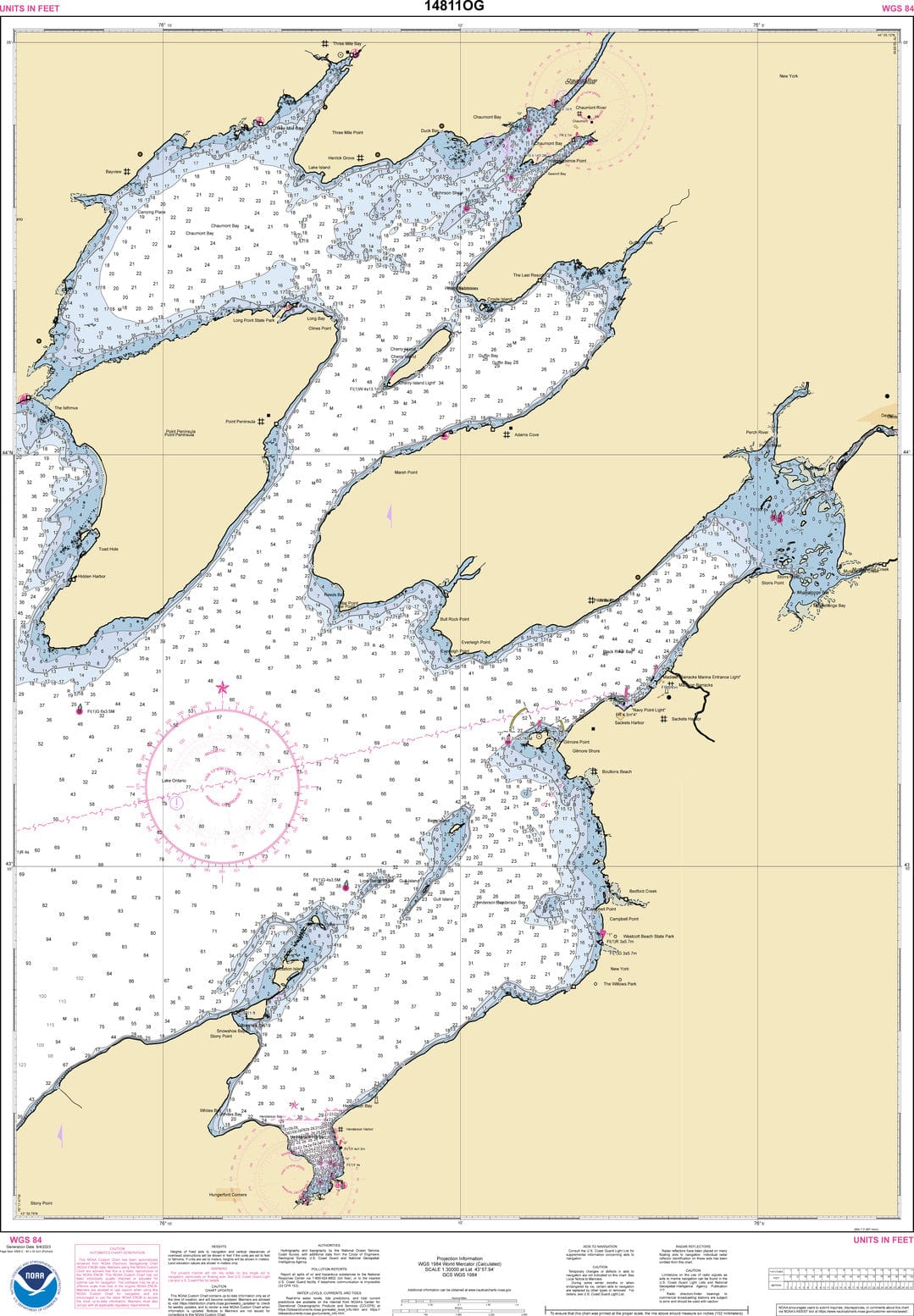 NOAA Nautical Chart 11343: Sabine and Neches Rivers