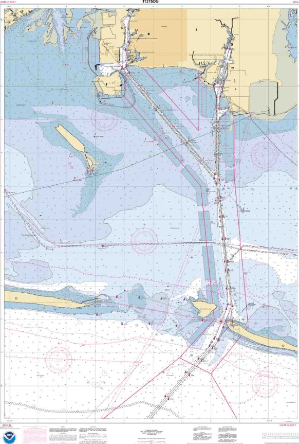 NOAA Nautical Chart 11375: Pascagoula Harbor