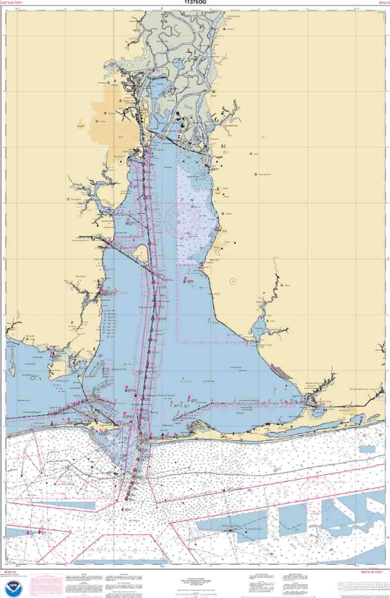 NOAA Nautical Chart 11376: Mobile Bay Mobile Ship Channel-Northern End