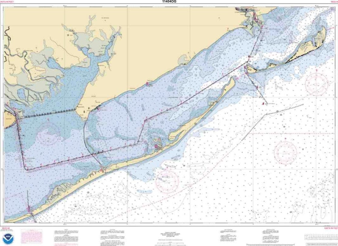 NOAA Nautical Chart 11404: Intracoastal Waterway Carrabelle to Apalachicola Bay;Carrabelle River