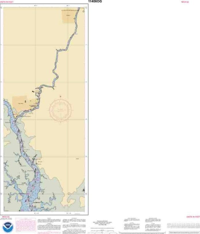 NOAA Nautical Chart 11406: St.Marks River and approaches