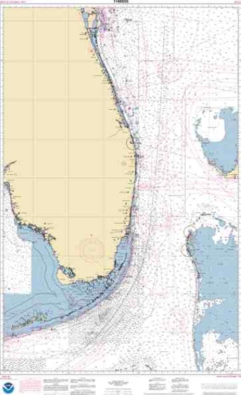 NOAA Nautical Chart 11460: Cape Canaveral to Key West