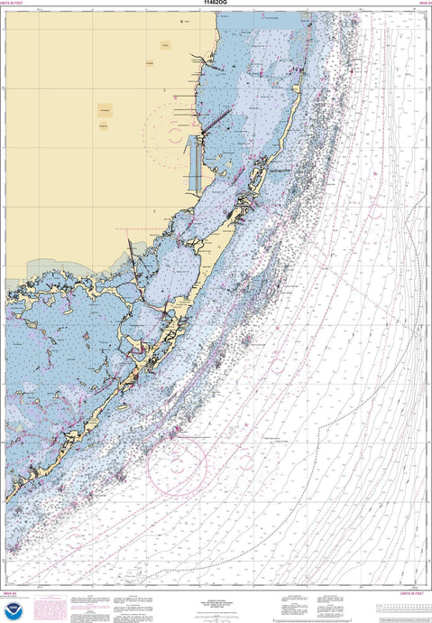 NOAA Nautical Chart 11462: Fowey Rocks to Alligator Reef