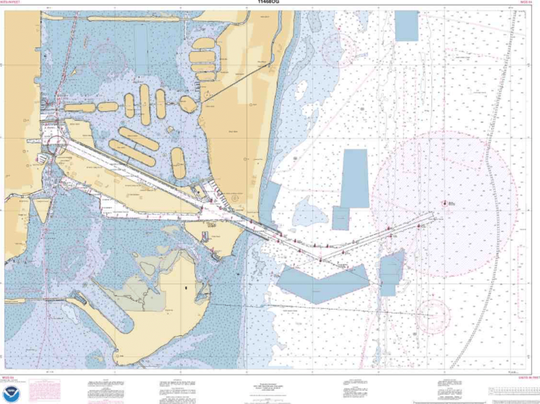 NOAA Nautical Chart 11468: Miami Harbor