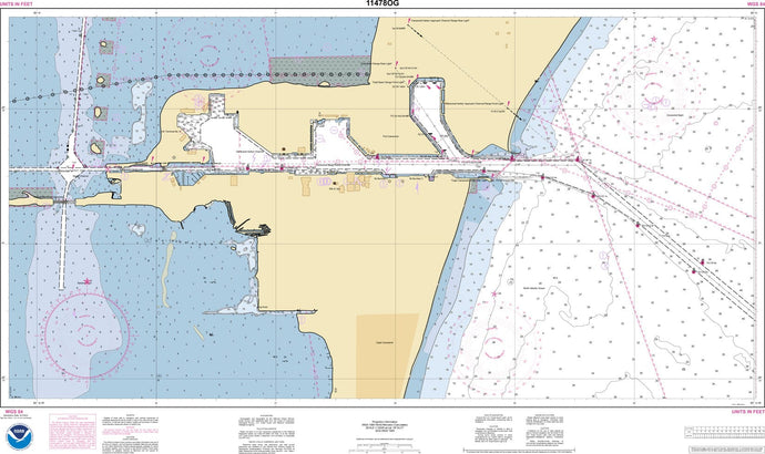 NOAA Nautical Chart 11478: Port Canaveral; Canaveral Barge Canal Extension