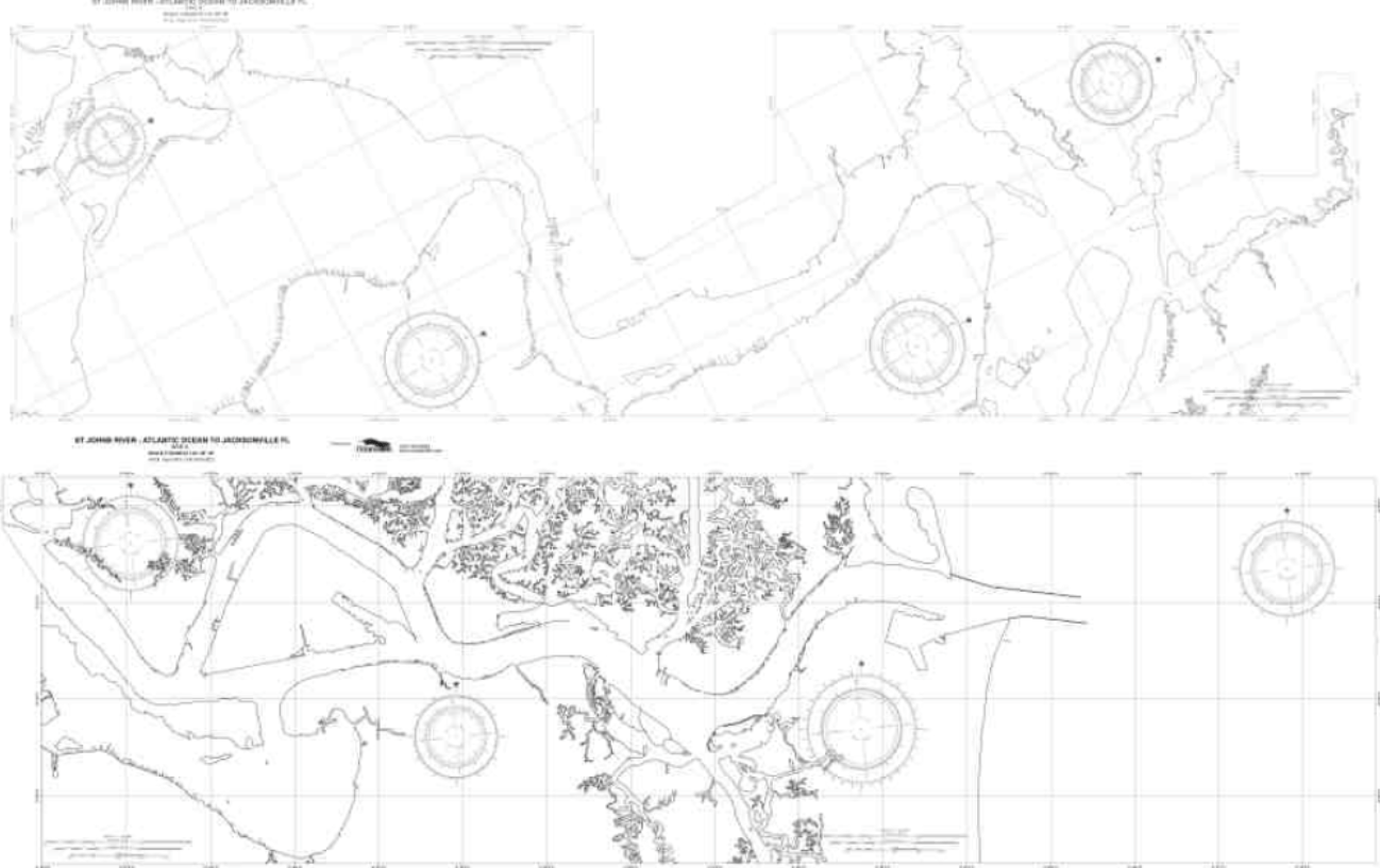 NOAA Nautical Chart 11491: St. Johns River - Atlantic Ocean to Jacksonville