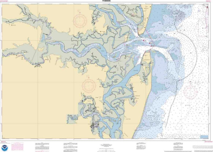 NOAA Nautical Chart 11504: St. Andrew Sound and Satilla River