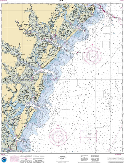 NOAA Nautical Chart 11509: Tybee Island to Doboy Sound