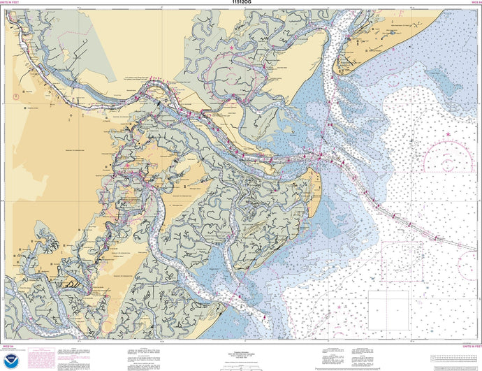 NOAA Nautical Chart 11512: Savannah River and Wassaw Sound