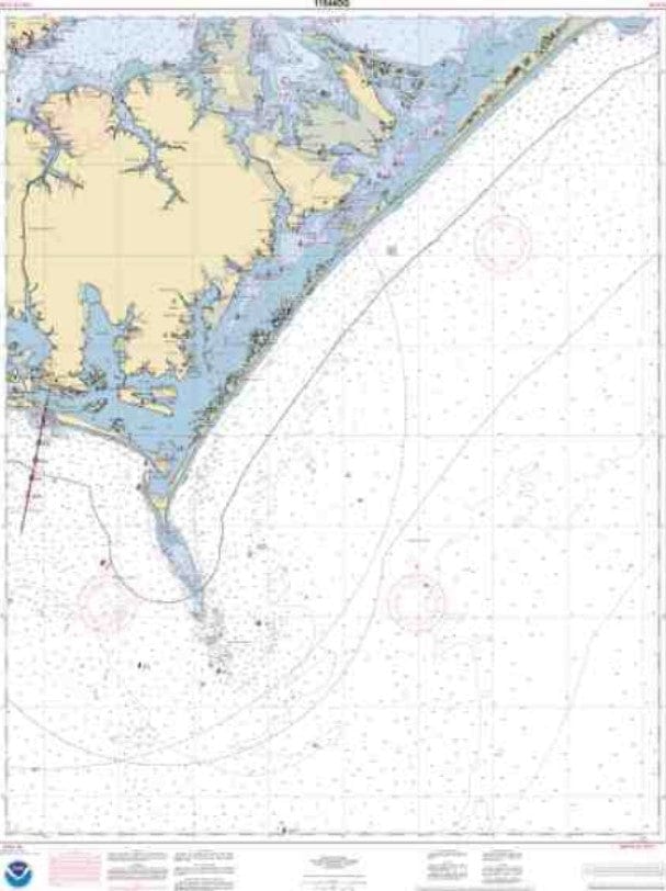 NOAA Nautical Chart 11544: Portsmouth Island to Beaufort, Including Cape Lookout Shoals