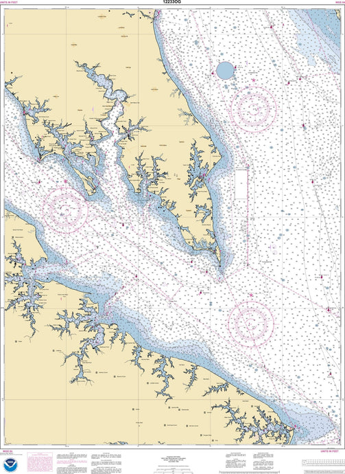 NOAA Nautical Chart 12233: Potomac River Chesapeake Bay to Piney Point