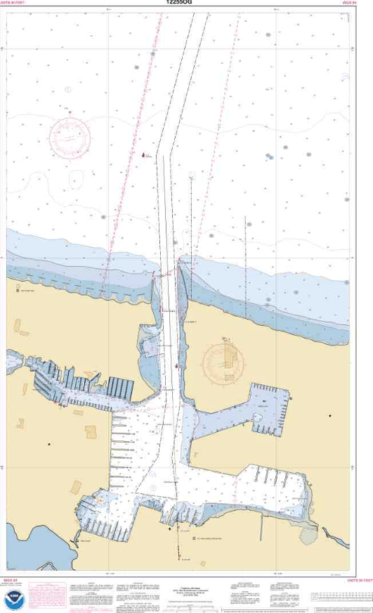 NOAA Nautical Chart 12255: Little Creek Naval Amphibious Base