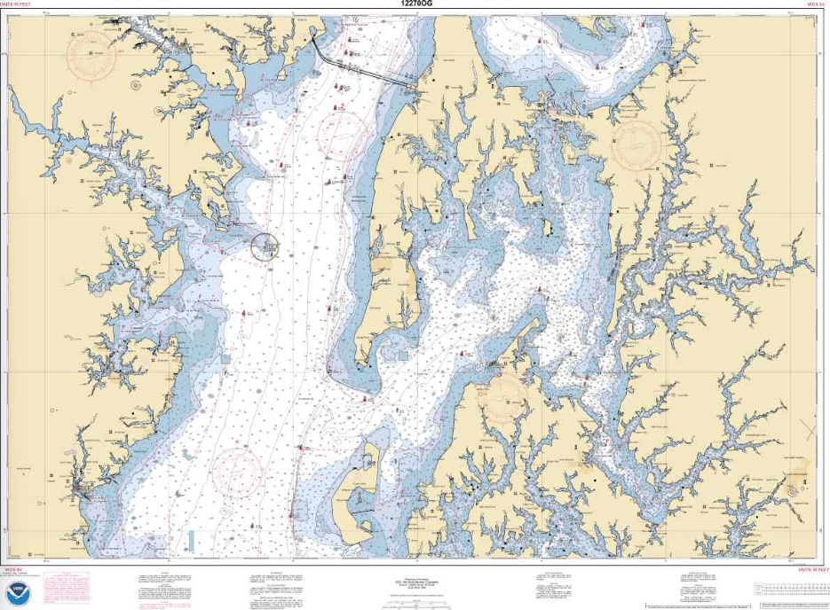 NOAA Nautical Chart 12270: Chesapeake Bay Eastern Bay and South River; Selby Bay