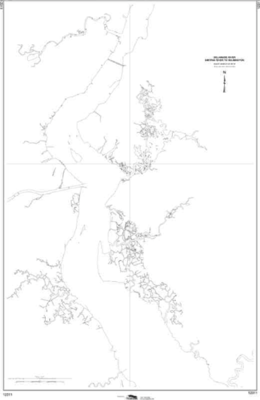 NOAA Nautical Chart 12311: Delaware River Smyrna River to Wilmington