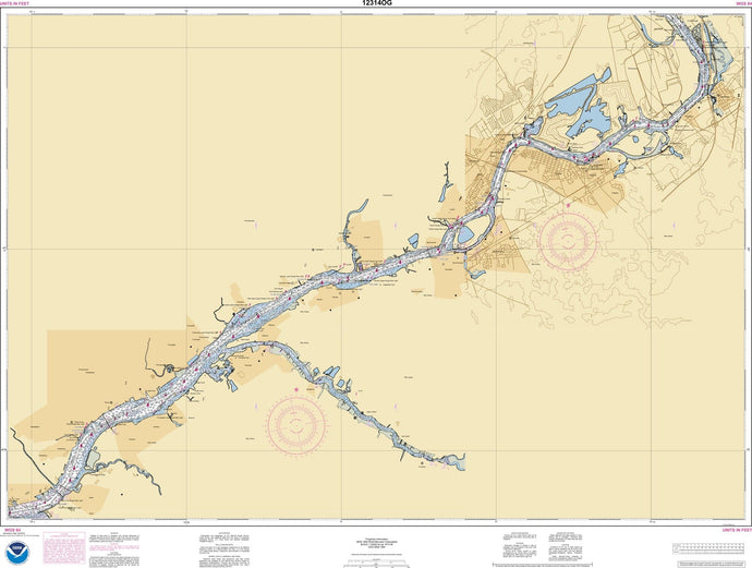 NOAA Nautical Chart 12314: Delaware River Philadelphia to Trenton