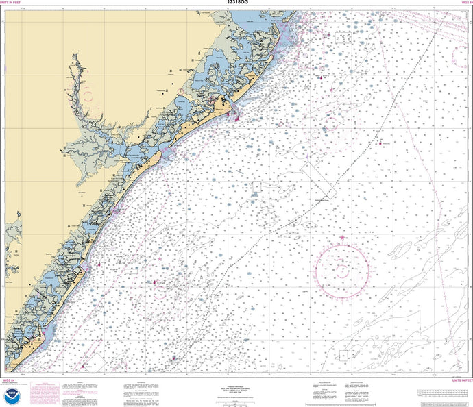 NOAA Nautical Chart 12318: Little Egg Inlet to Hereford Inlet;Absecon Inlet