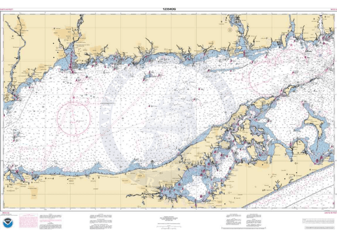 NOAA Nautical Chart 12354: Long Island Sound Eastern part