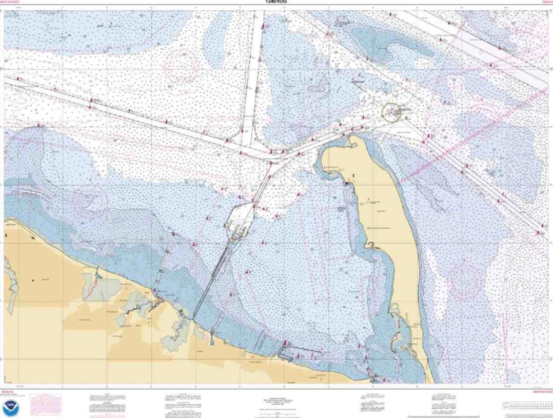 NOAA Nautical Chart 12401: New York Lower Bay Southern part