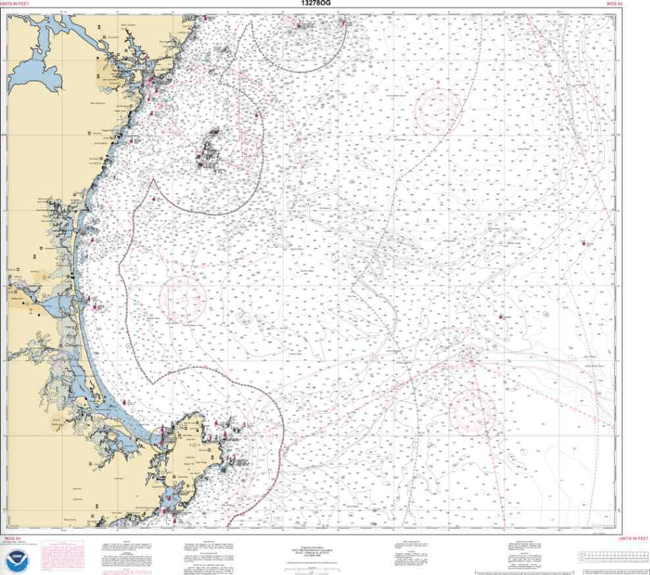 NOAA Nautical Chart 13278: Portsmouth to Cape Ann; Hampton Harbor